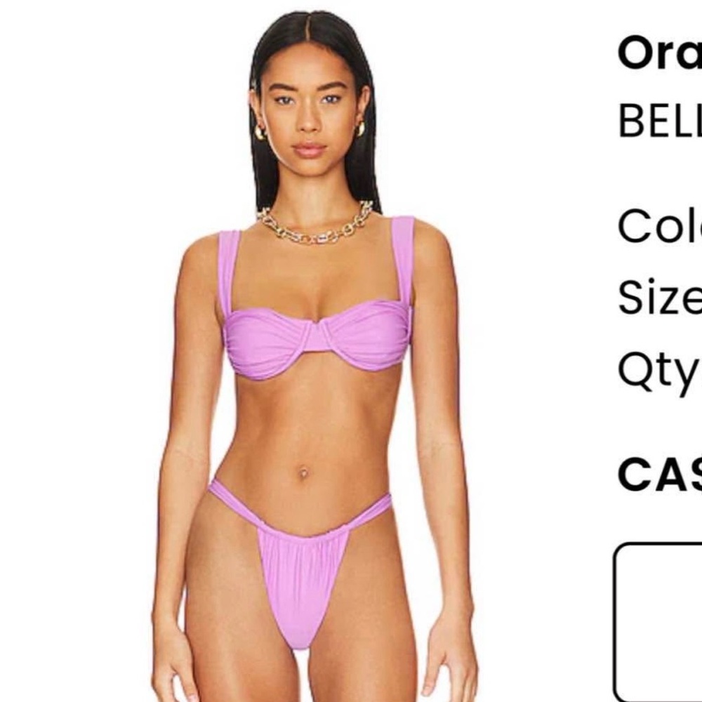 Belle Swim (Revolve brand) Lilac Bikini Set